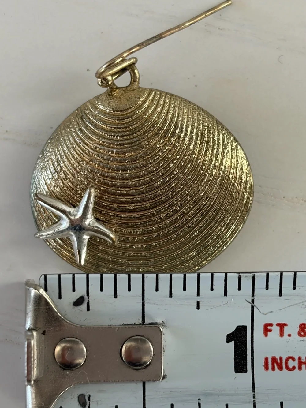Gold-Tone Starfish Shell Earrings - Women Accessories